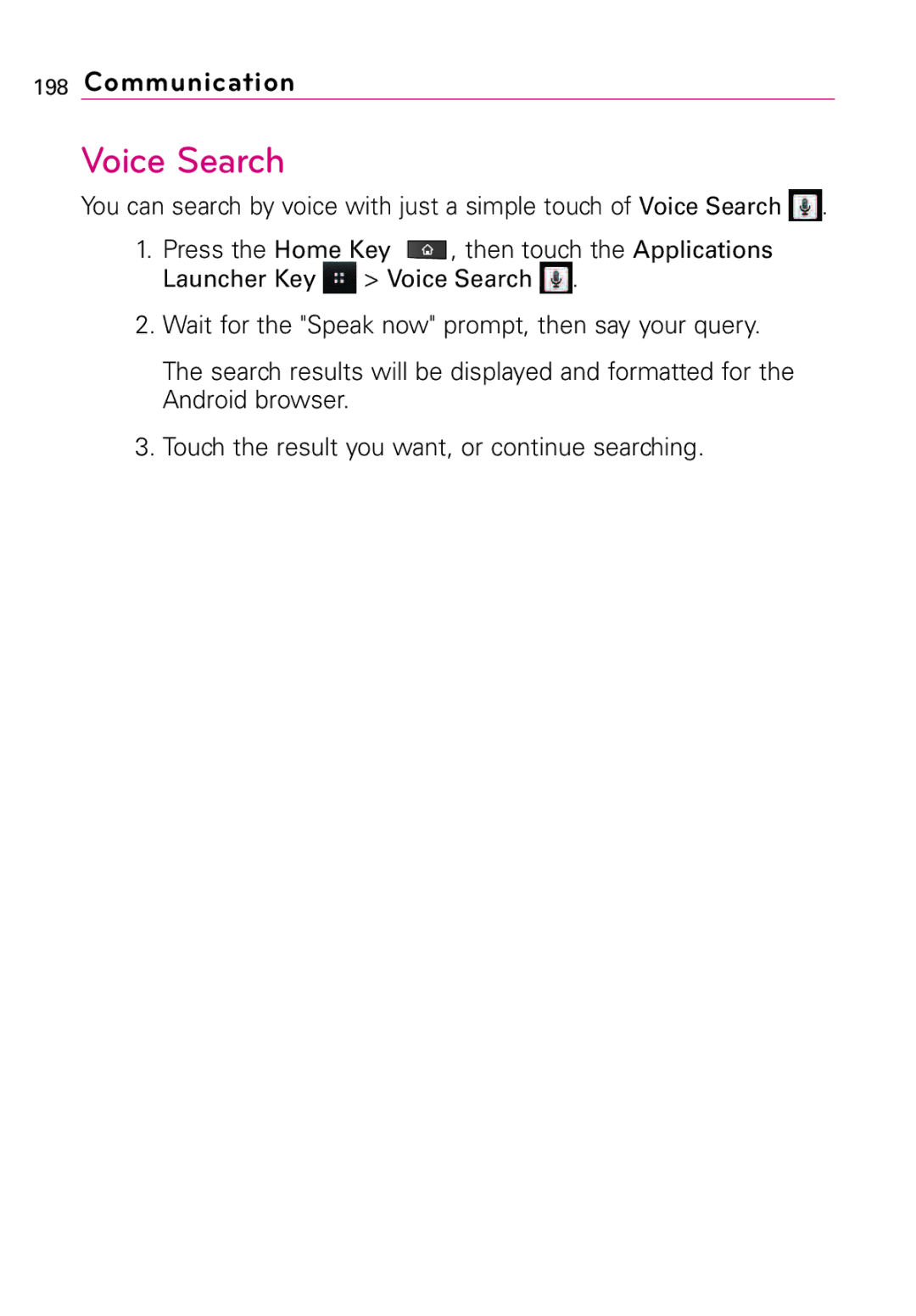 LG Electronics MFL67011201(1.0)G, Vortex manual Voice Search 