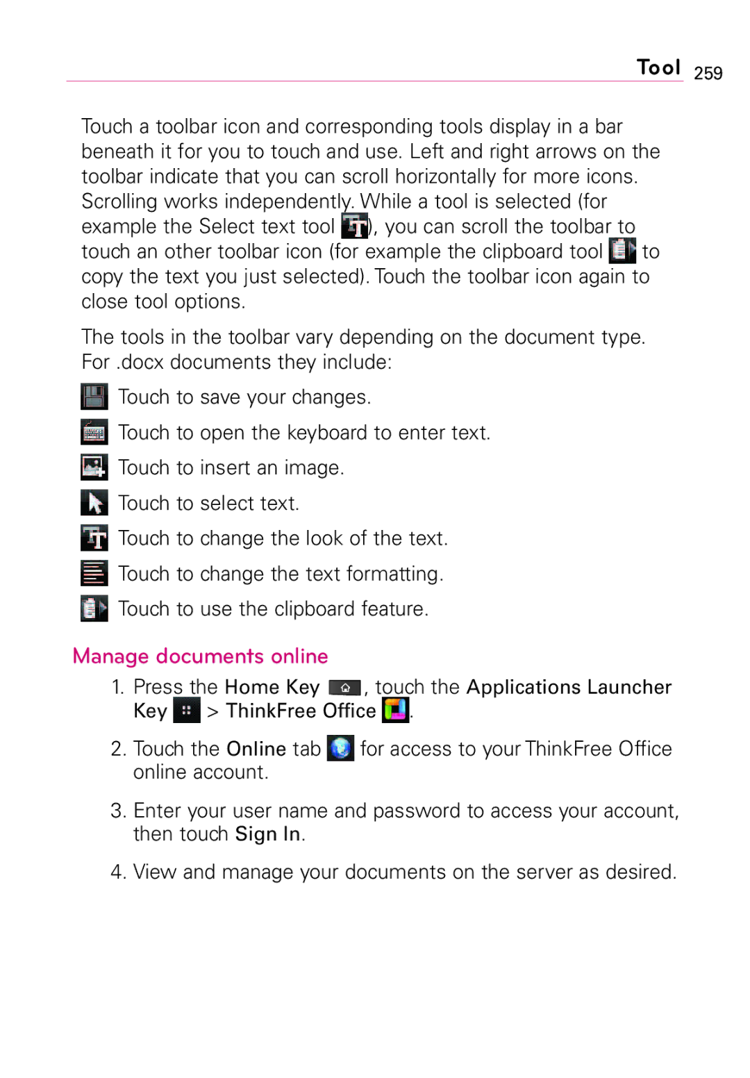 LG Electronics Vortex, MFL67011201(1.0)G manual Manage documents online 