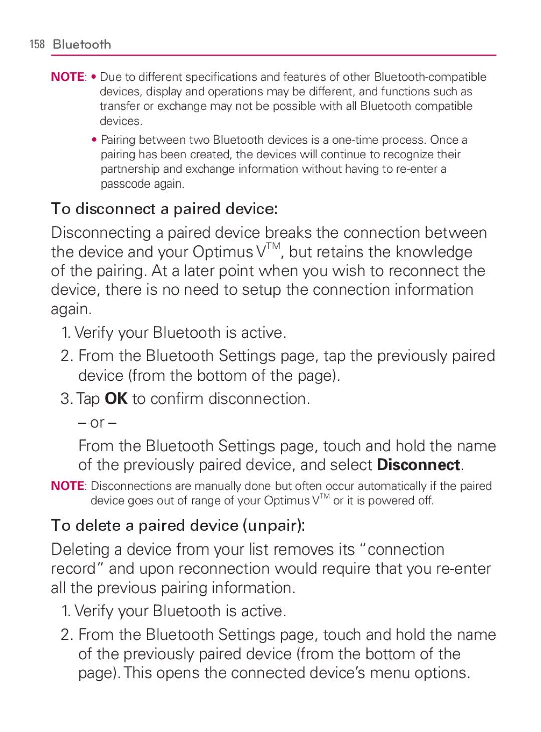 LG Electronics MFL67014001(1.2) manual Bluetooth 