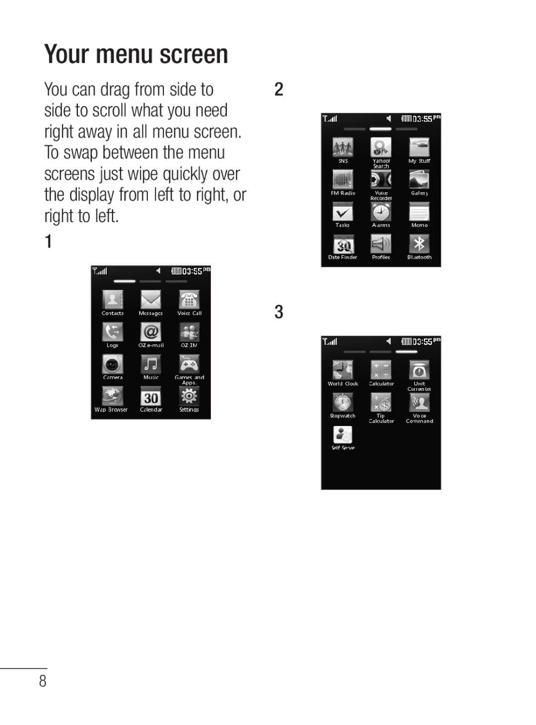 LG Electronics MFL67020402 manual Your menu screen 