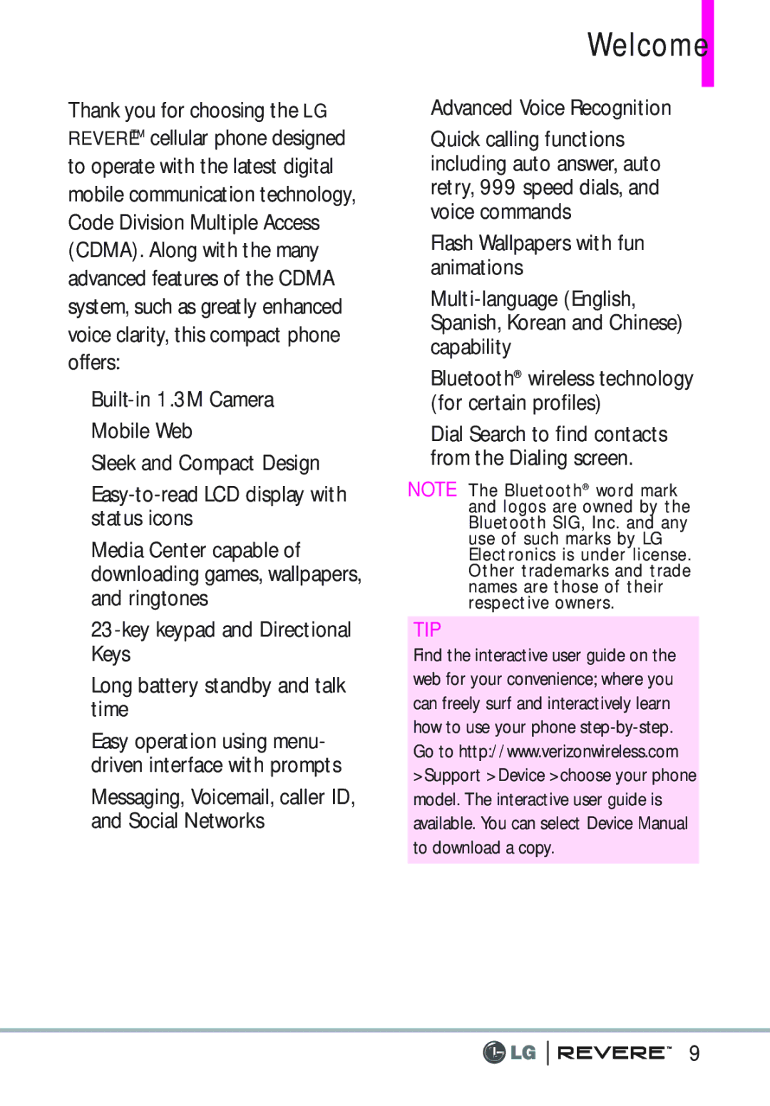 LG Electronics MFL67261701 manual Welcome, Advanced Voice Recognition 