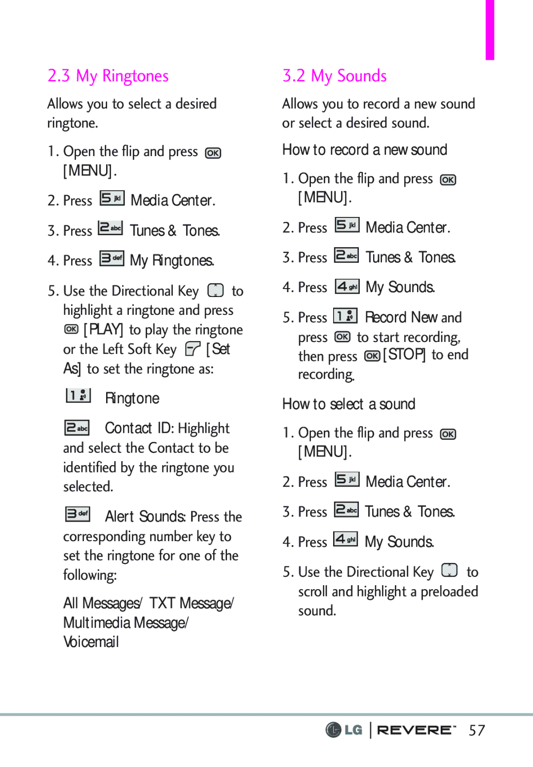 LG Electronics MFL67261701 manual My Ringtones, My Sounds 