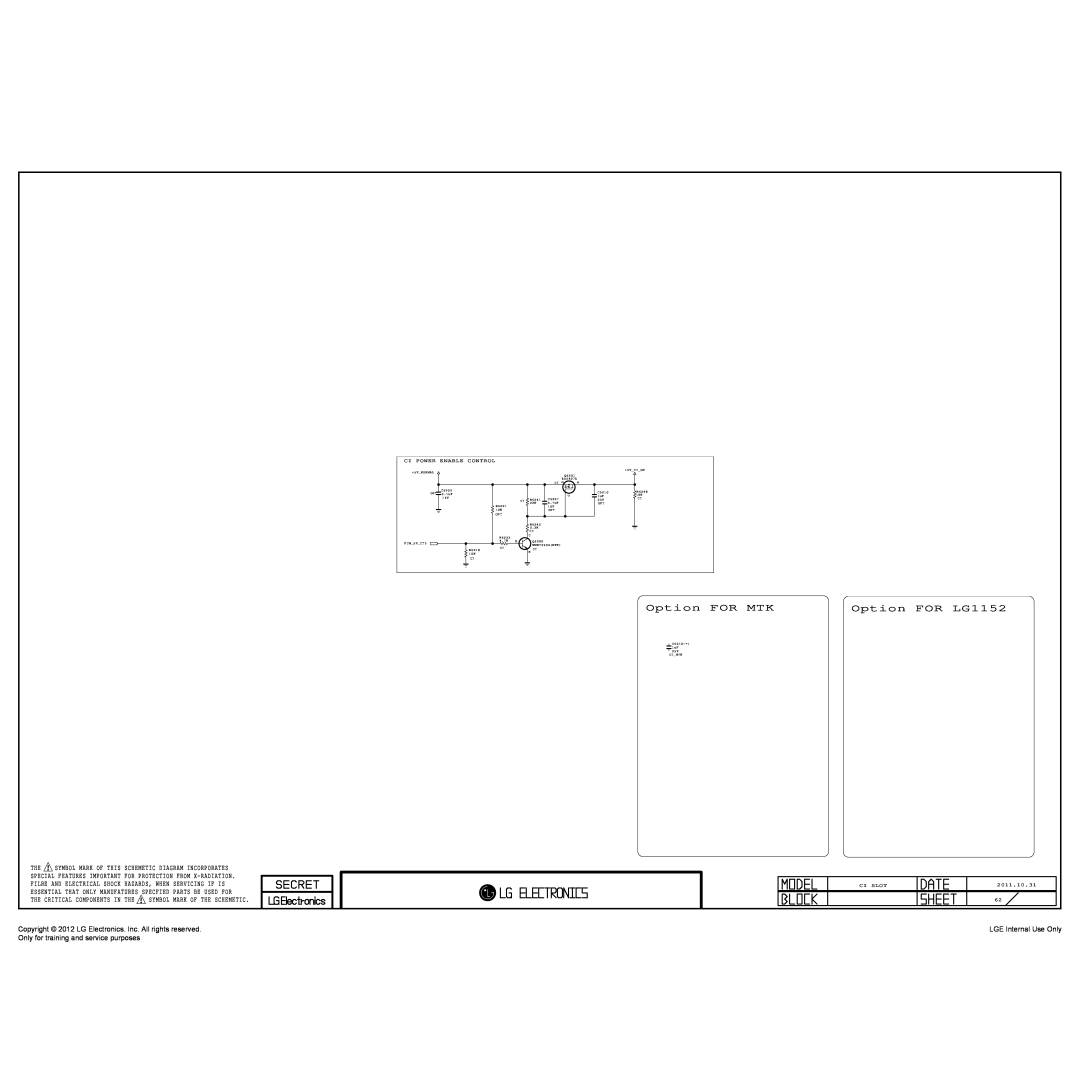 LG Electronics 47LM761S/761T Option FOR MTK, Option FOR LG1152, Copyright 2012 LG Electronics. Inc. All rights reserved 