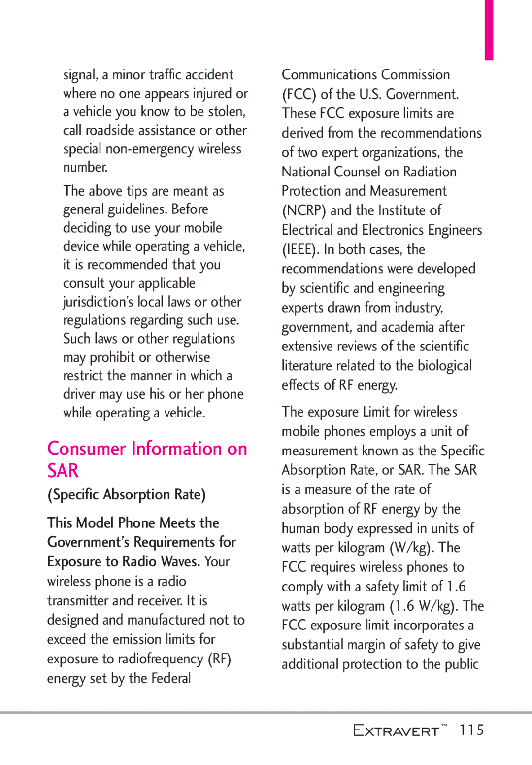 LG Electronics MFL67402301(1.0)H manual Consumer Information on, 115 