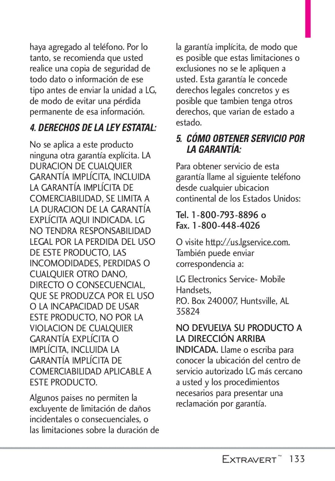 LG Electronics MFL67402301(1.0)H manual Fax, 133 