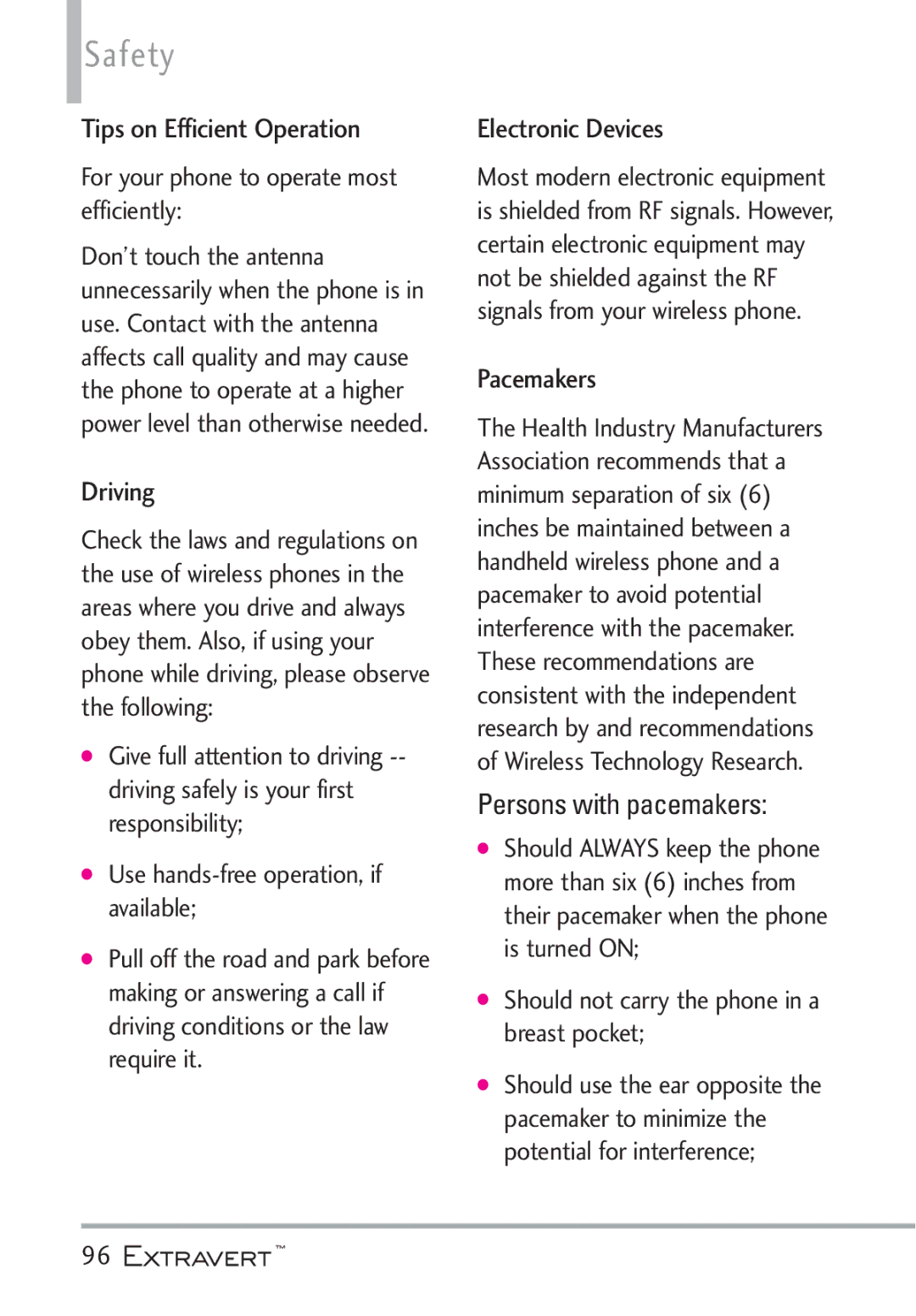 LG Electronics MFL67402301(1.0)H manual Safety 