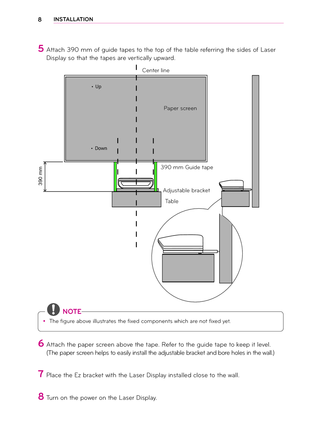 LG Electronics MFL67652408, 1302-REV00 owner manual Center line Paper screen 