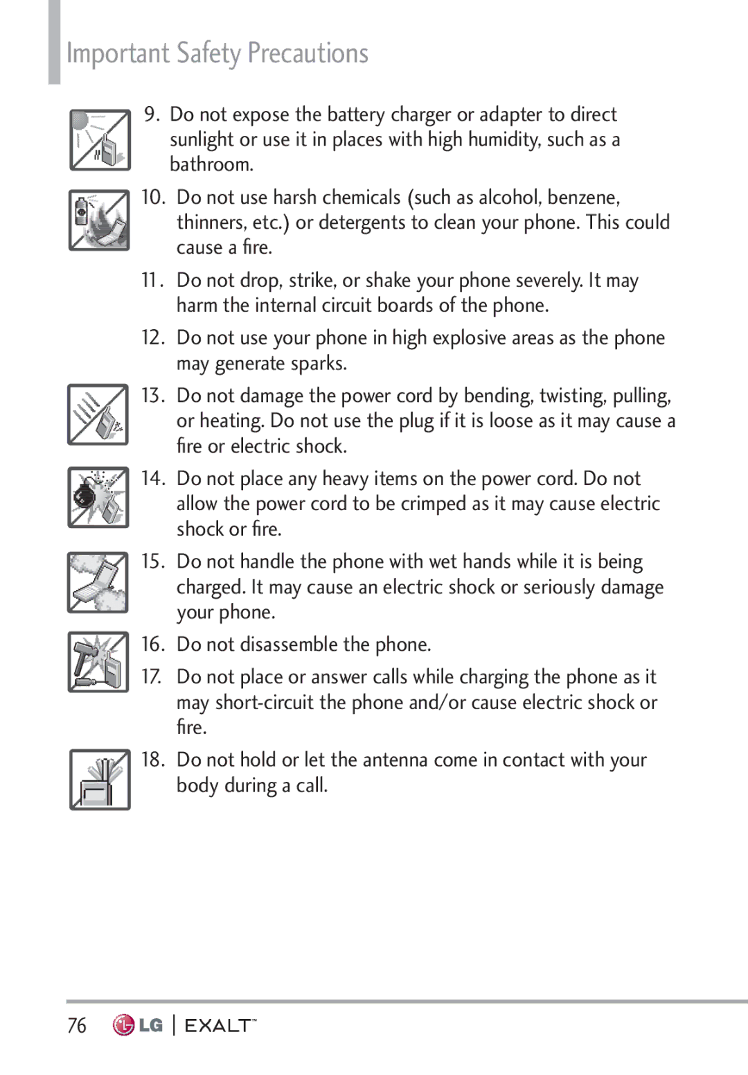 LG Electronics MFL67874301 manual Important Safety Precautions 