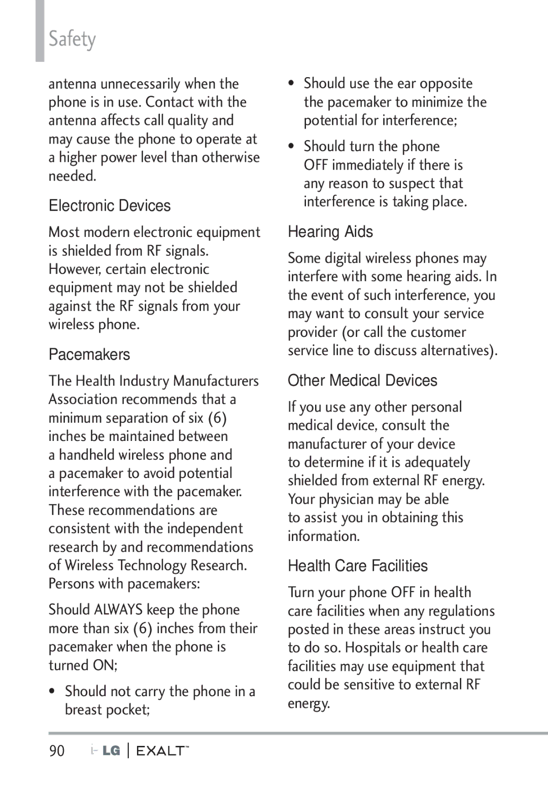 LG Electronics MFL67874301 Electronic Devices, Pacemakers, Hearing Aids, Other Medical Devices, Health Care Facilities 