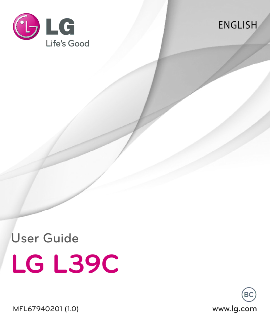 LG Electronics MFL67940201 manual LG L39C 