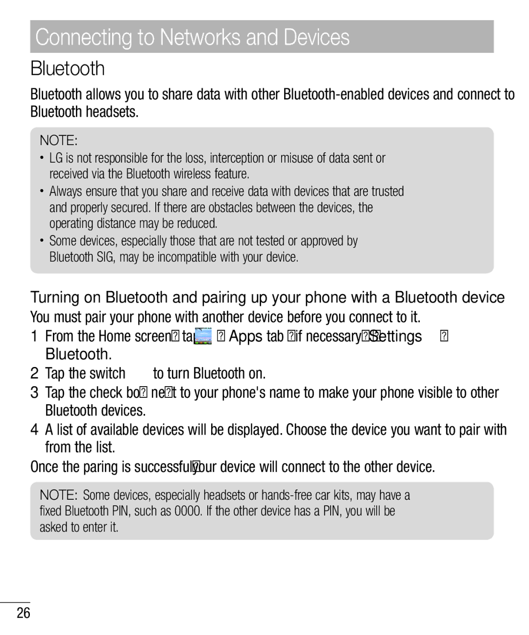 LG Electronics MFL67940201 manual Bluetooth 