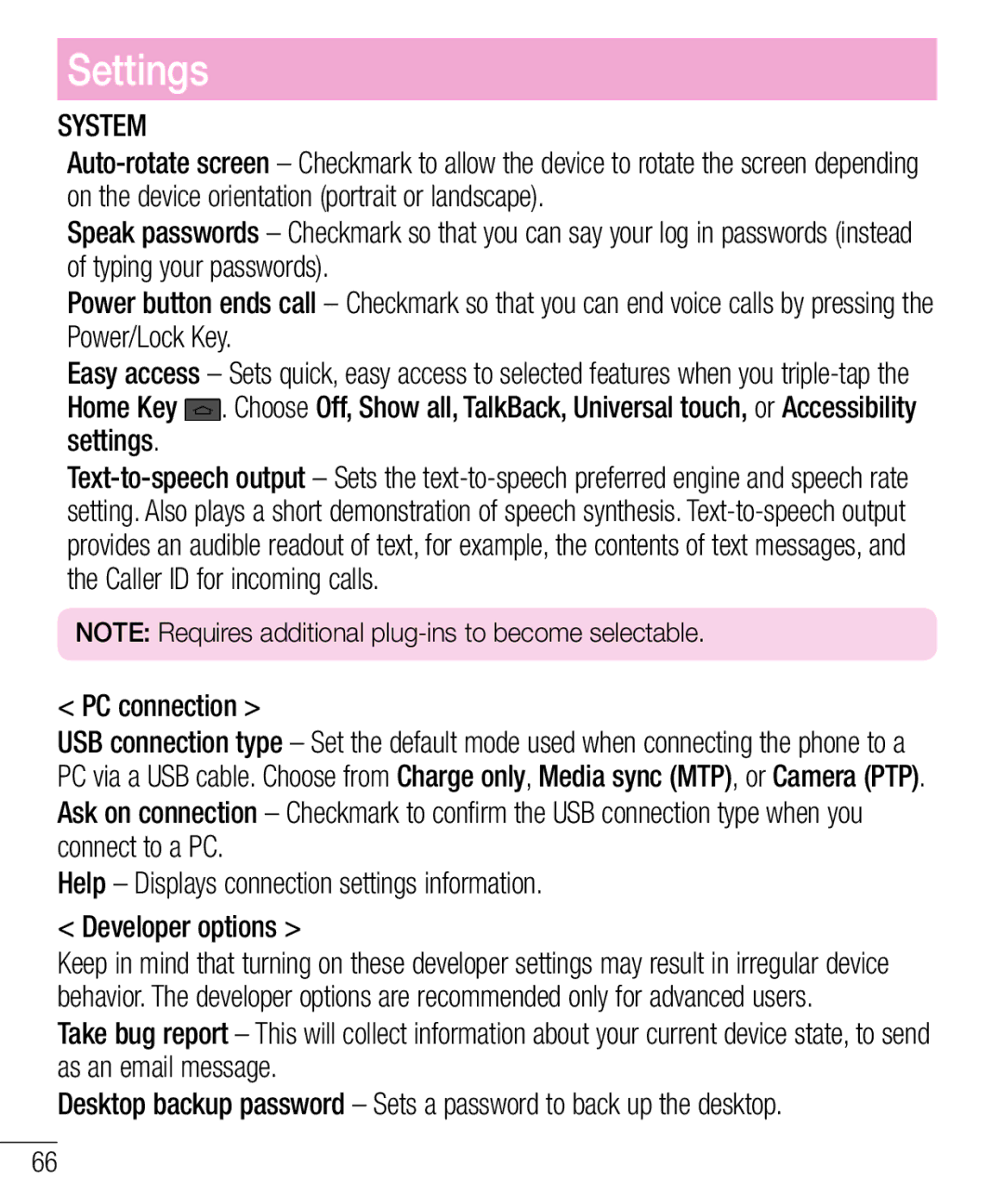 LG Electronics MFL67940201 manual System, PC connection 