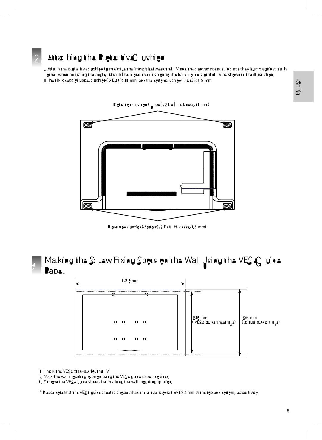 LG Electronics MFL68001401 owner manual Attaching the Protective Cushion 