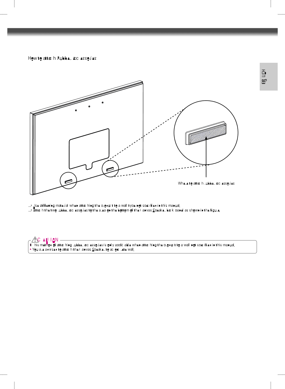 LG Electronics MFL68001401 owner manual How to attach Rubber Accessories 