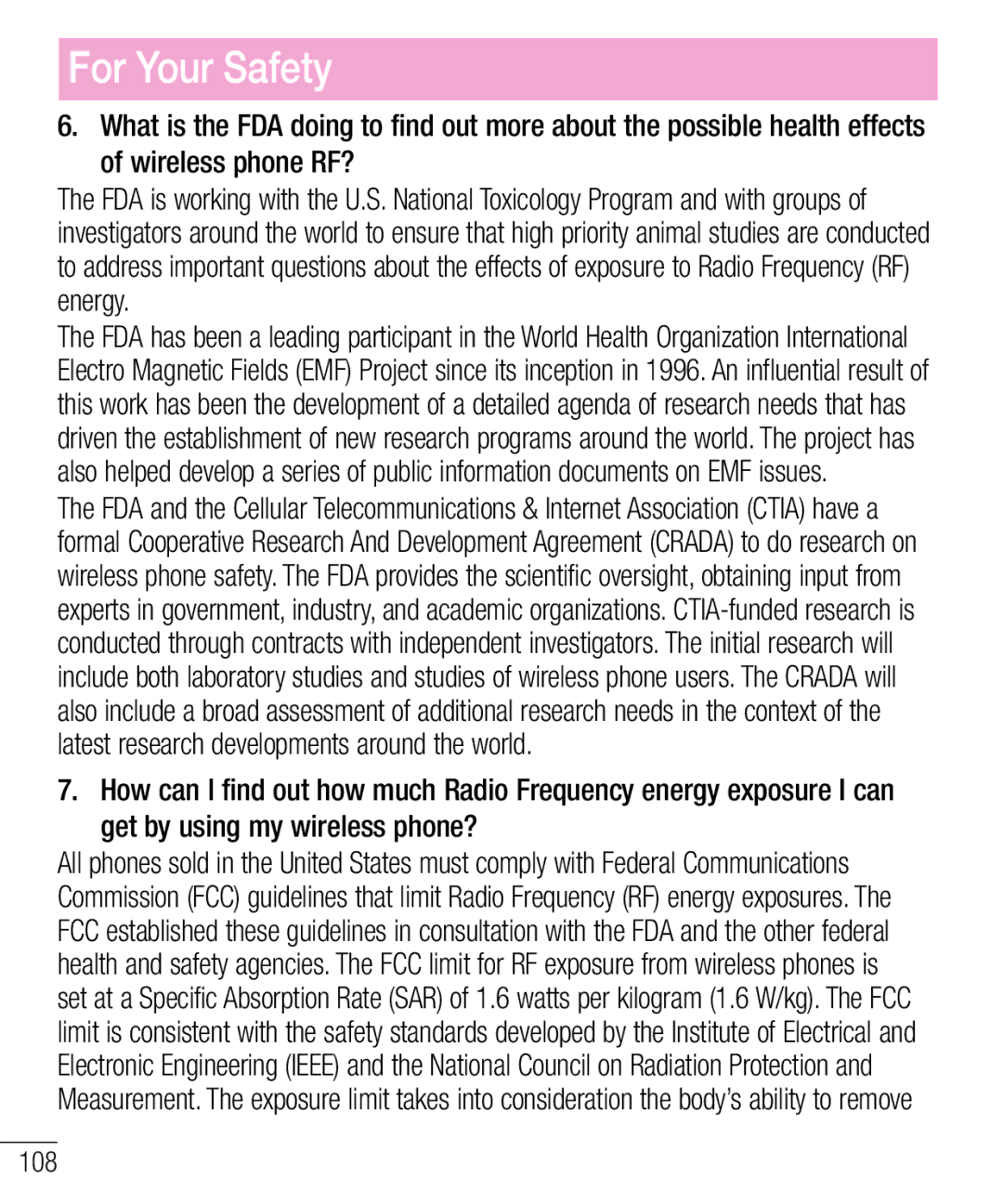 LG Electronics MFL68301001 (1.0) manual 108 