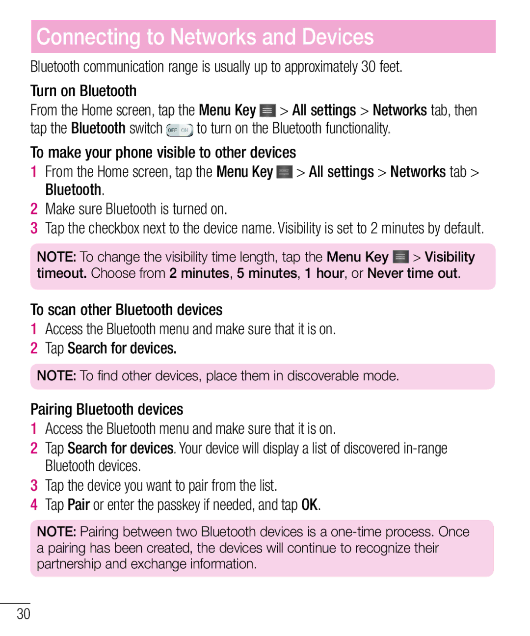 LG Electronics MFL68301001 (1.0) manual Turn on Bluetooth 