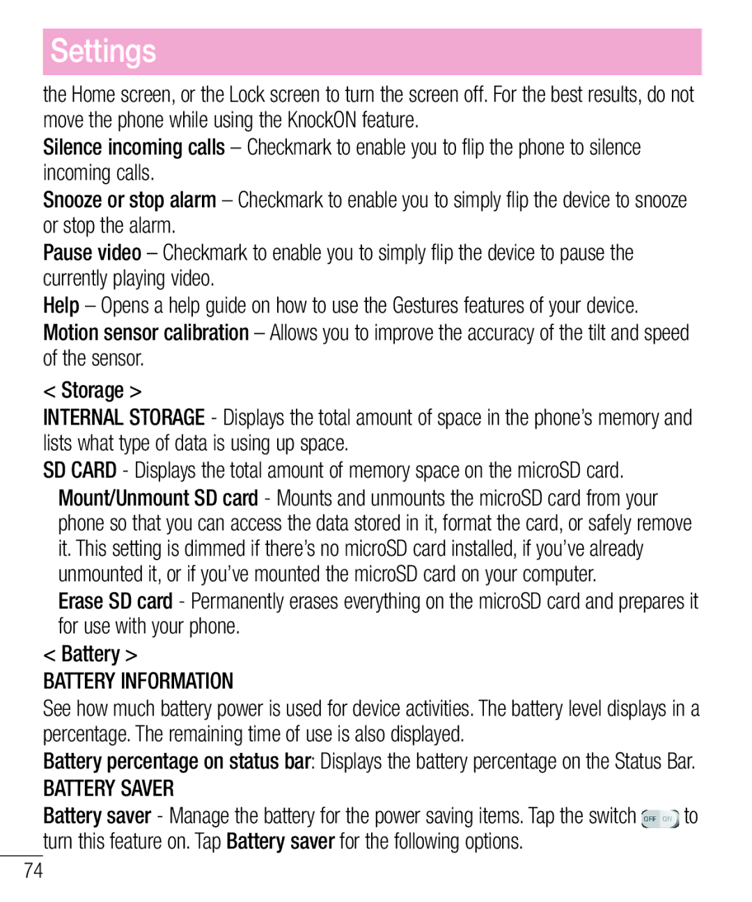 LG Electronics MFL68301001 (1.0) manual Battery Information 