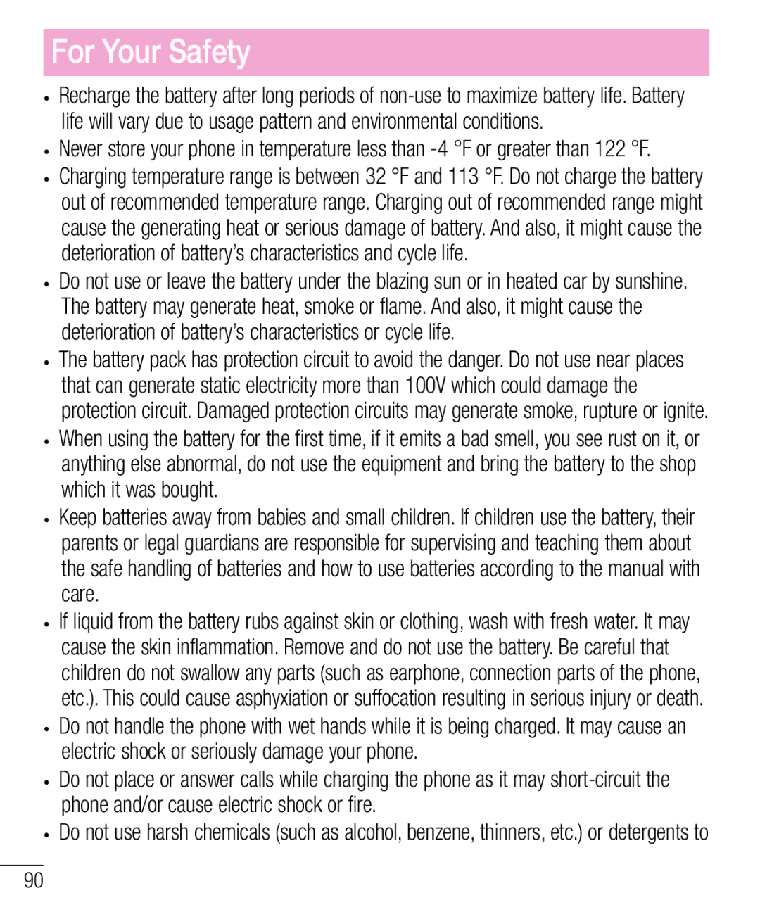 LG Electronics MFL68301001 (1.0) manual For Your Safety 