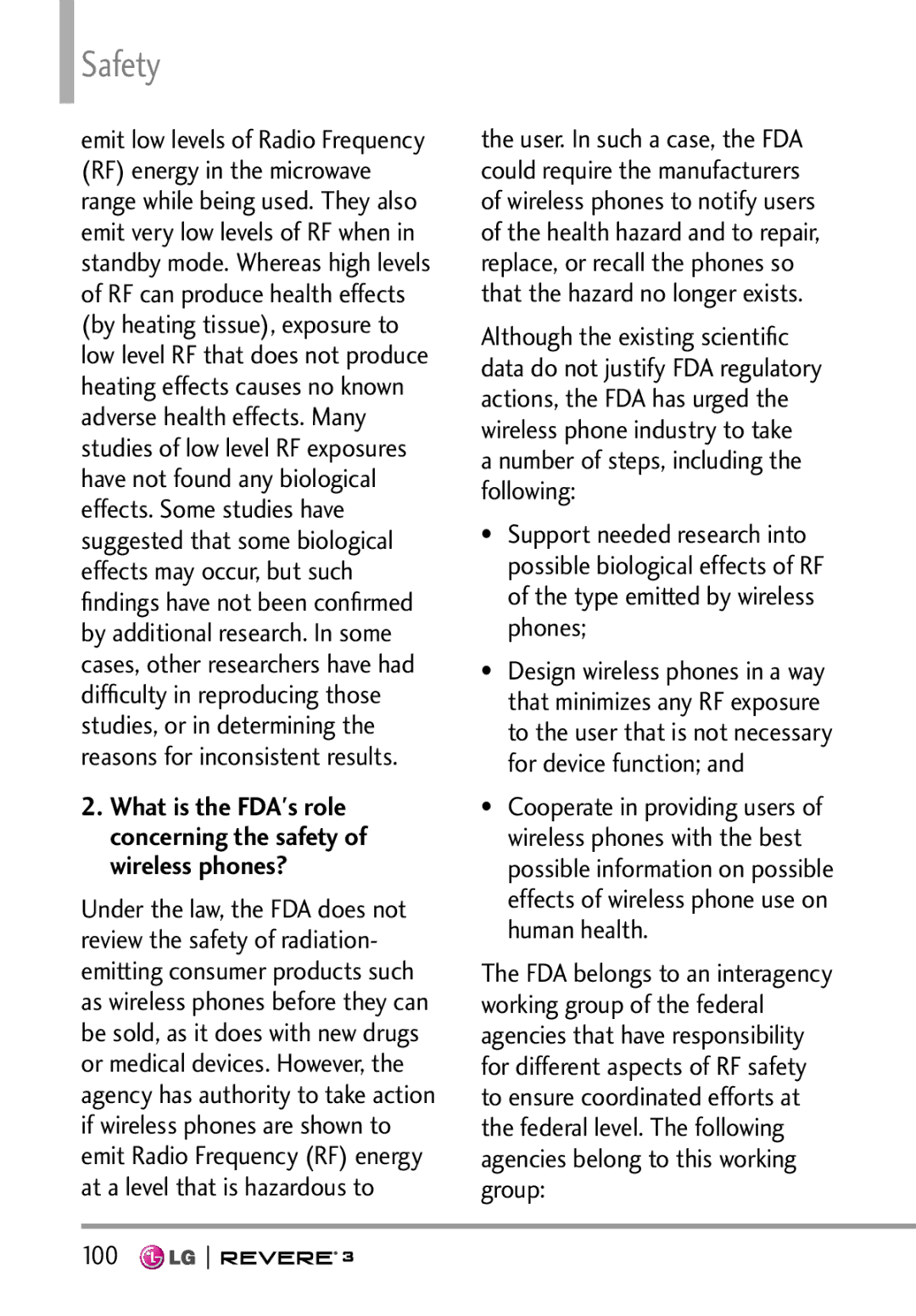 LG Electronics MFL68526201 manual 100 