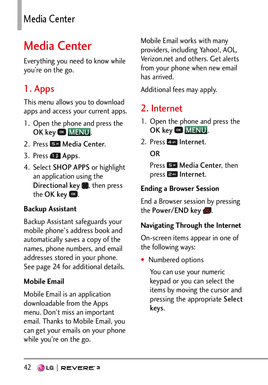 LG Electronics MFL68526201 manual Apps, Internet 