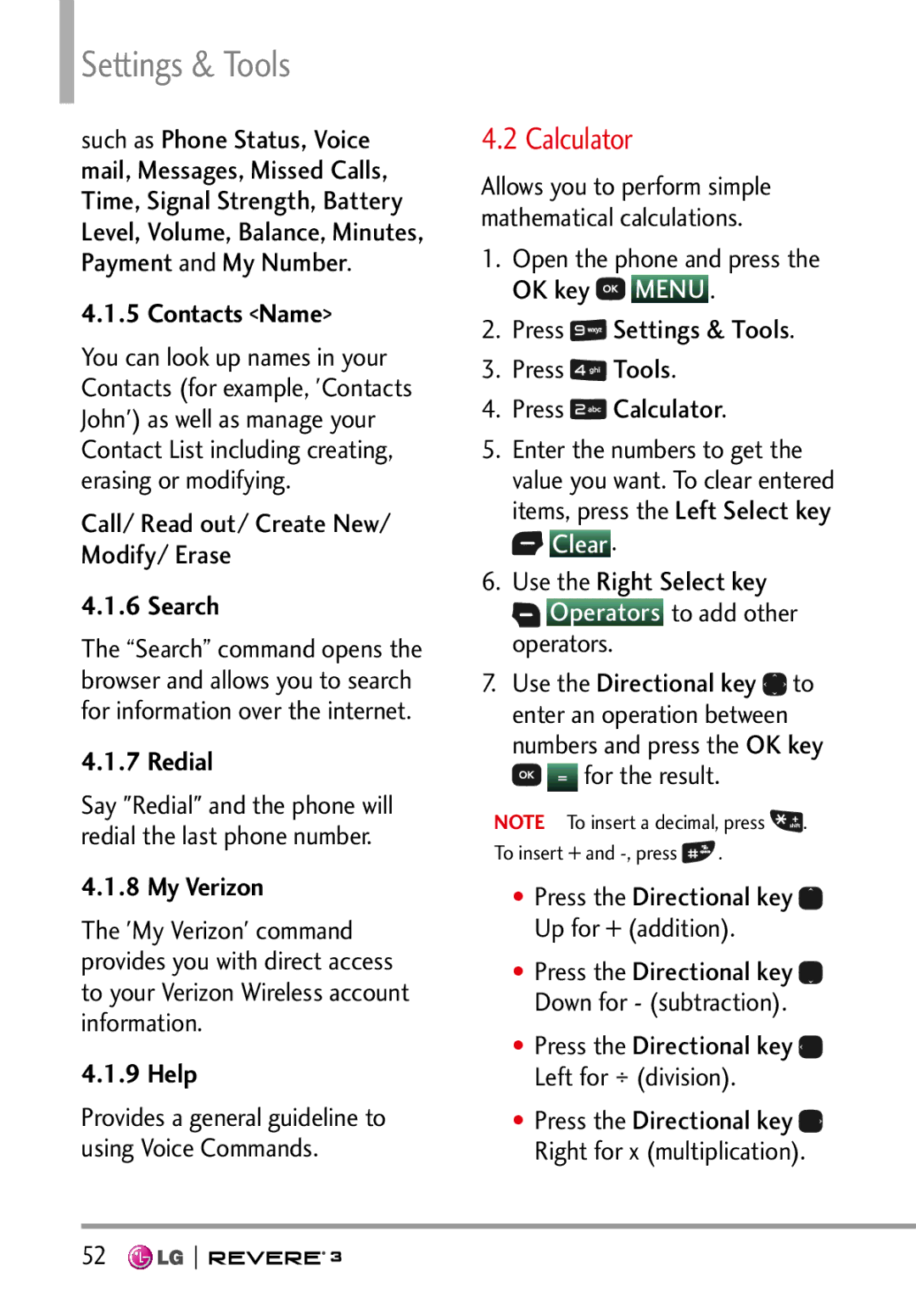 LG Electronics MFL68526201 manual Calculator 