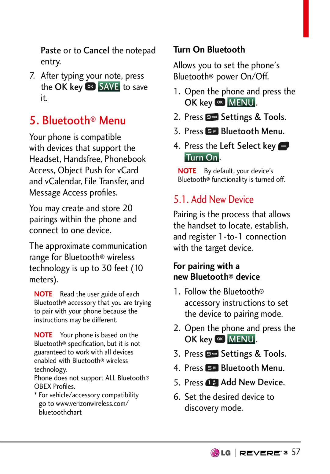 LG Electronics MFL68526201 manual Bluetooth Menu, Add New Device, Turn On Bluetooth 