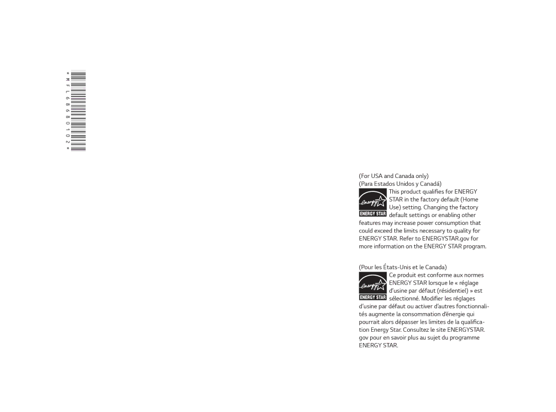 LG Electronics 43UF6700, MFL68685902 (1502-REV01), 65UF6700, 49UF6700, 55UF6700, 60UF6700 owner manual MFL68680102 