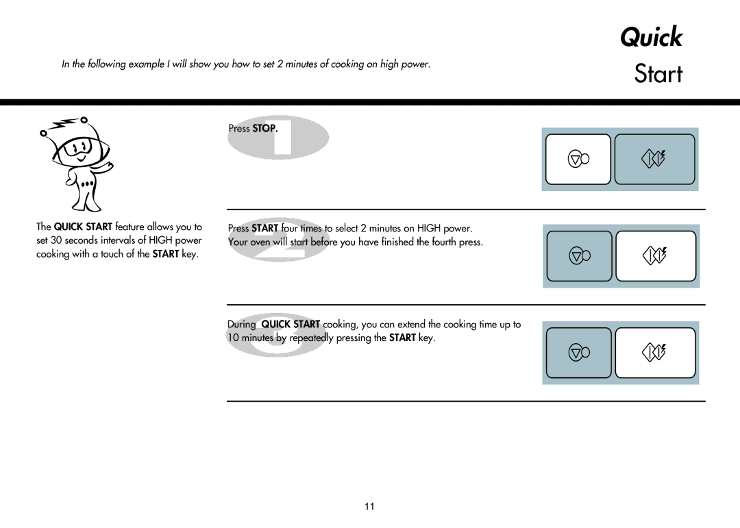 LG Electronics MH-6047C, MH-6047G, MH-6048SS instruction manual Quick, Start 