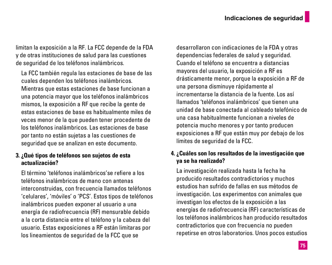 LG Electronics MMBB0234601 manual ¿Qué tipos de teléfonos son sujetos de esta actualización? 