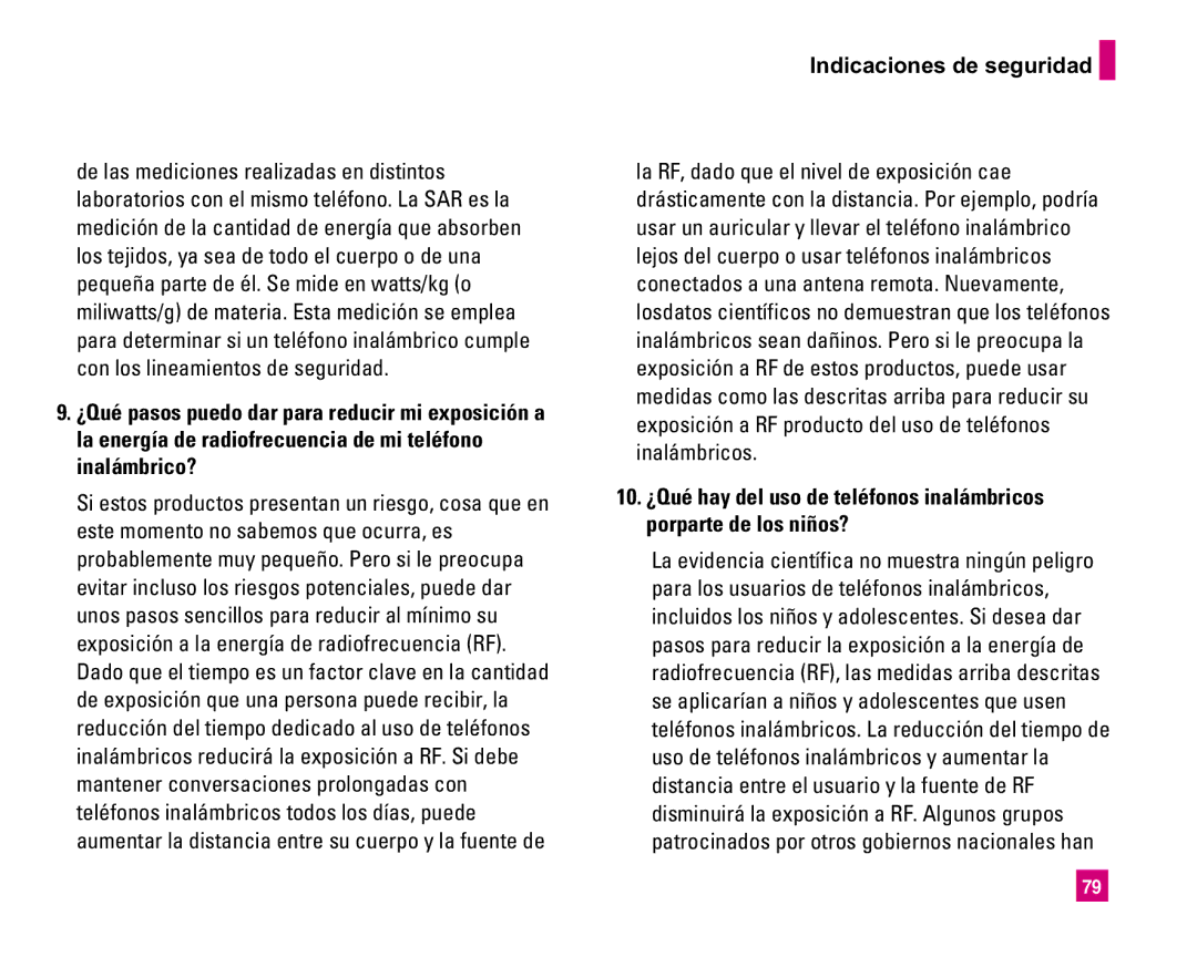 LG Electronics MMBB0234601 manual Indicaciones de seguridad 