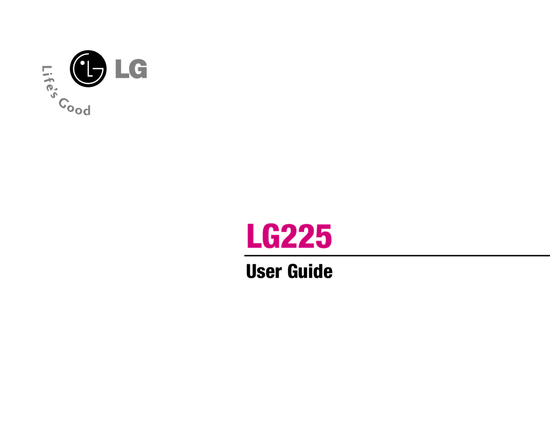 LG Electronics MMBB0234601 manual LG225 