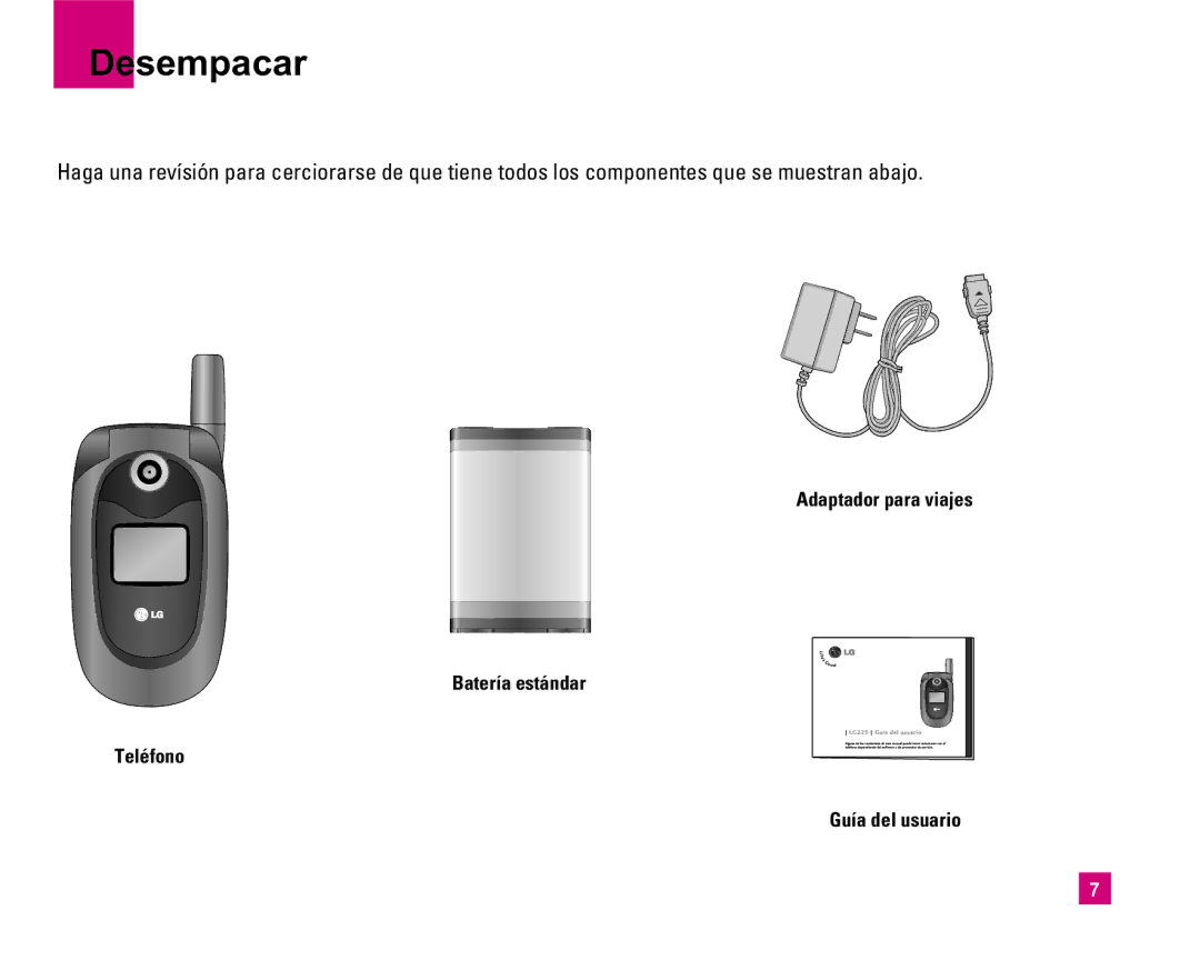 LG Electronics MMBB0234601 manual Desempacar 