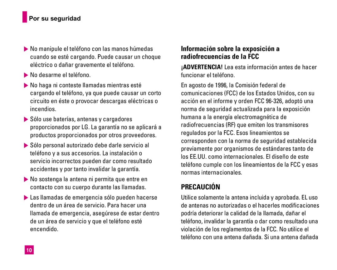 LG Electronics MMBB0234601 manual Precaución 