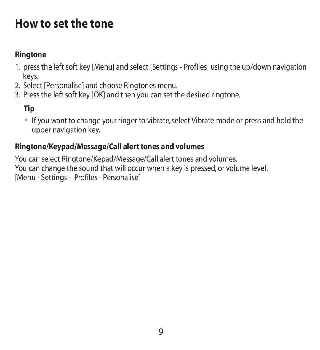 LG Electronics MMBB0240811 manual How to set the tone, Tip, Ringtone/Keypad/Message/Call alert tones and volumes 