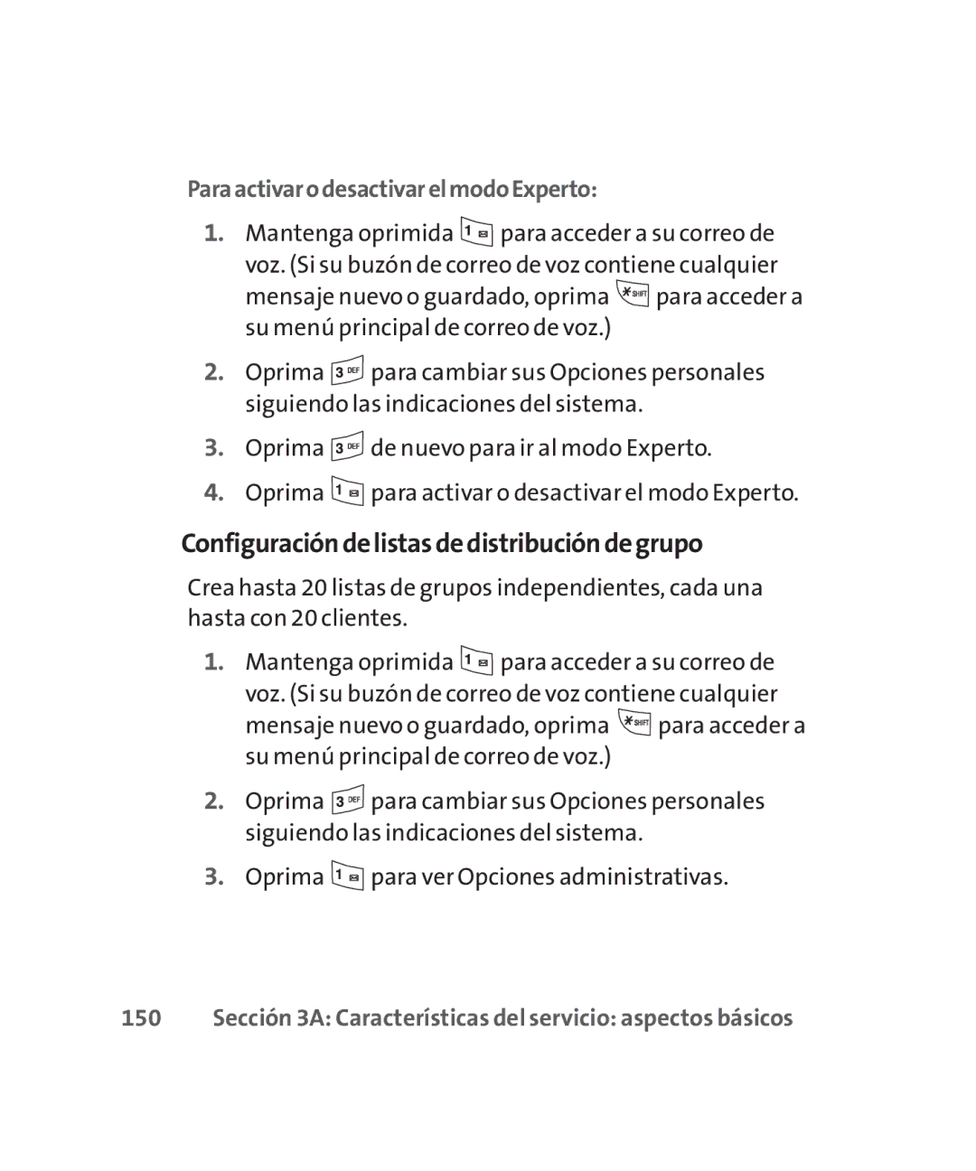 LG Electronics MMBB0267301(1.0) manual Configuracióndelistasdedistribucióndegrupo, ParaactivarodesactivarelmodoExperto 