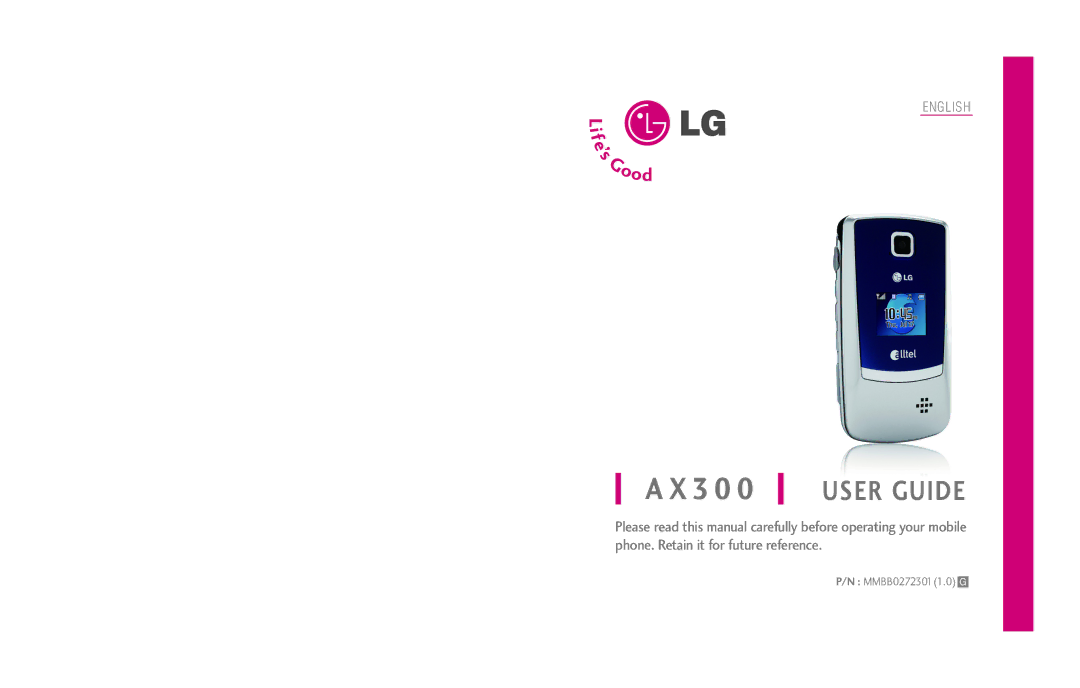 LG Electronics MMBB0272301(1.0) manual 3 0 