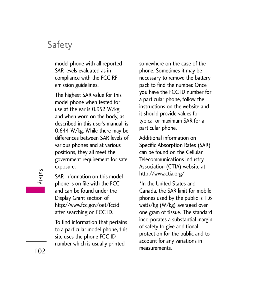 LG Electronics MMBB0272301(1.0) manual Use at the ear is 0.952 W/kg, Positions, they all meet, Exposure, Can be found under 