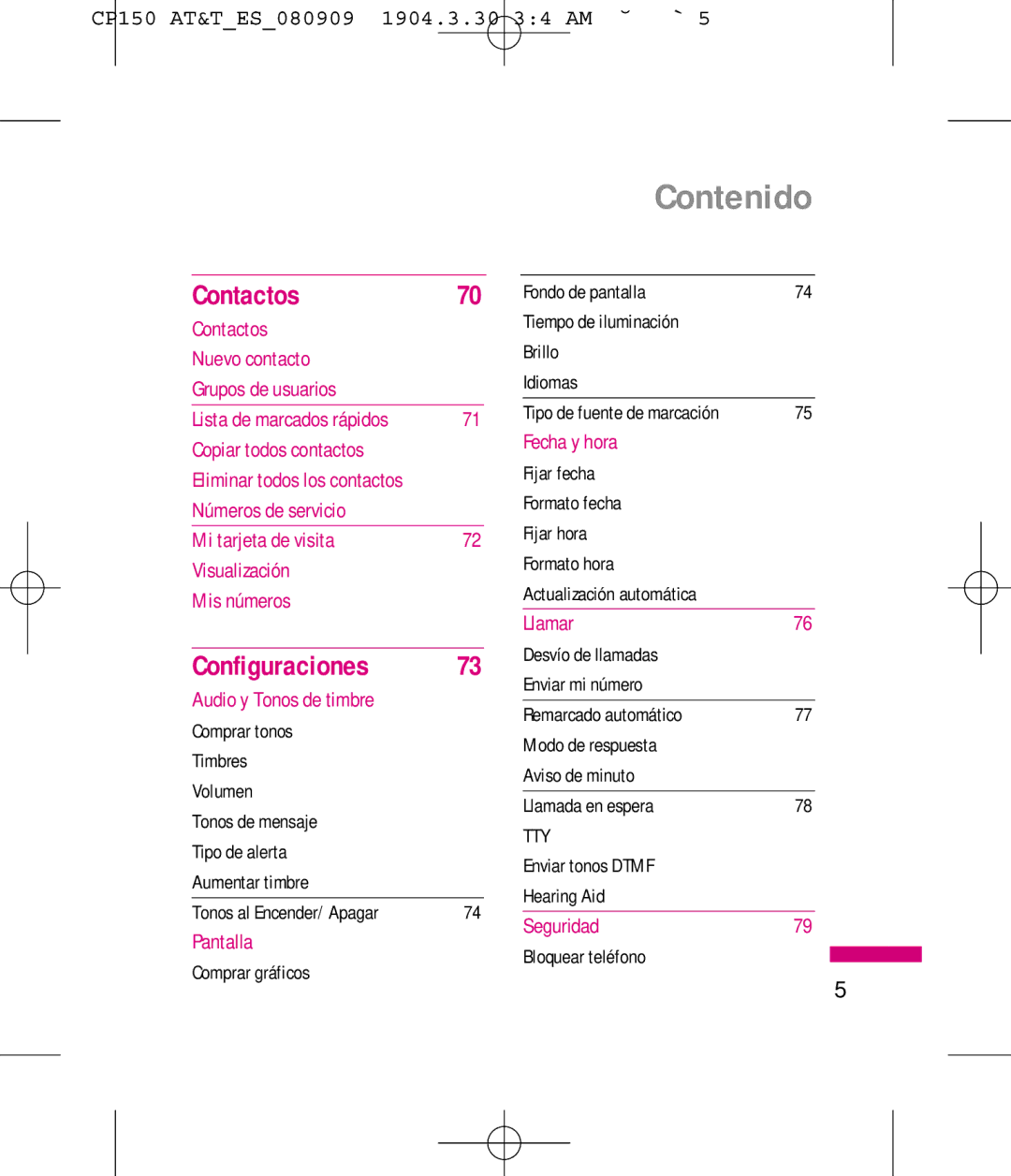 LG Electronics MMBB0292301 manual Configuraciones 