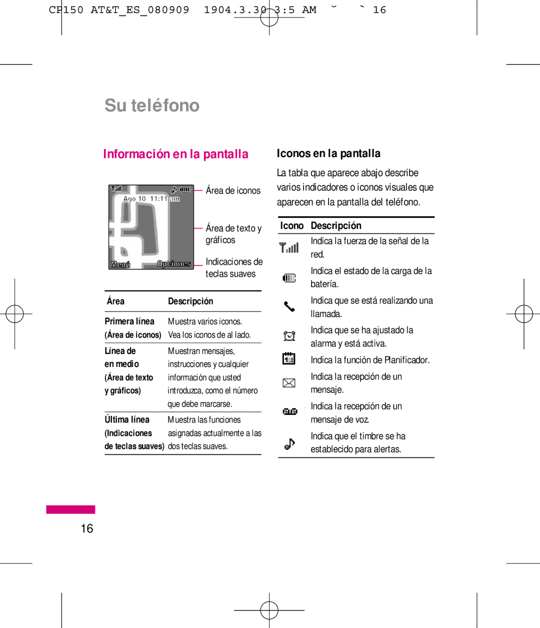 LG Electronics MMBB0292301 manual Información en la pantalla, Iconos en la pantalla, Gráficos, Icono Descripción 