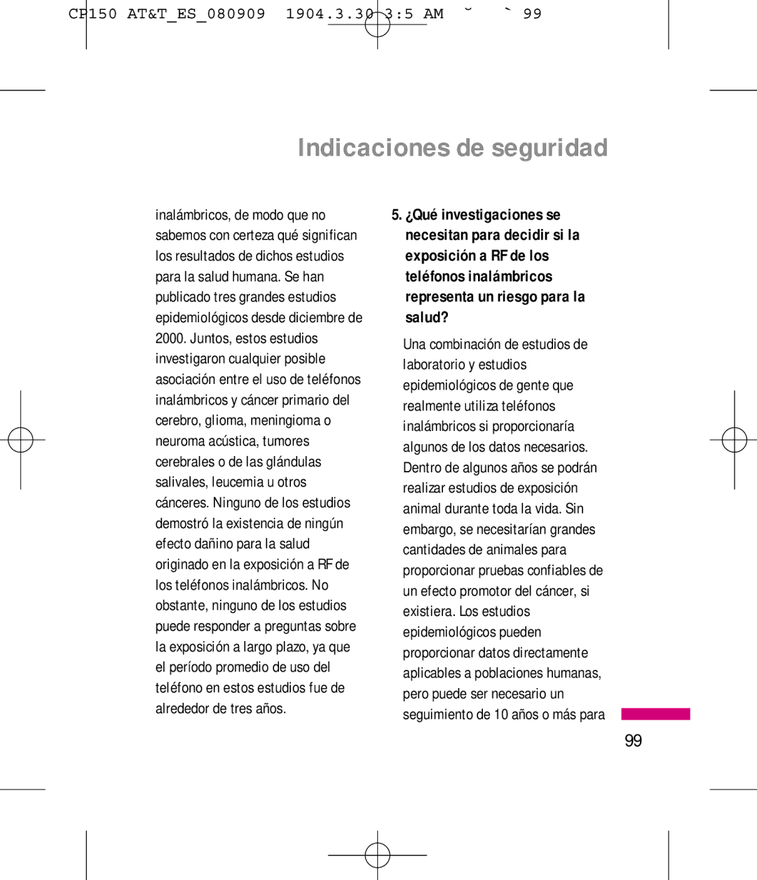 LG Electronics MMBB0292301 manual Indicaciones de seguridad 