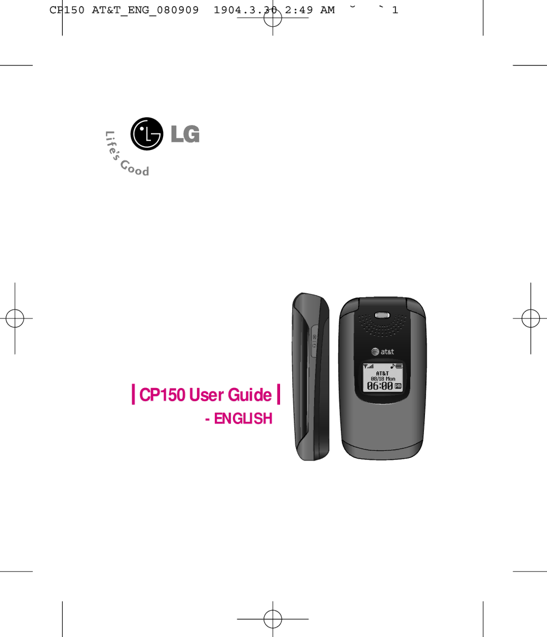 LG Electronics MMBB0292301 manual CP150 User Guide 