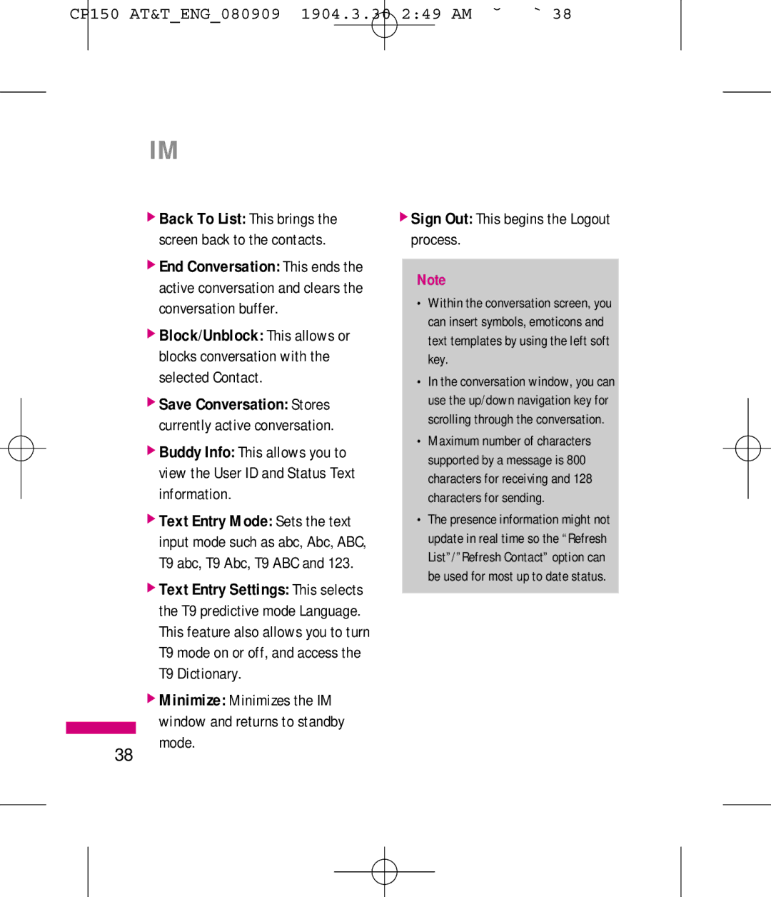 LG Electronics MMBB0292301 manual Mode 