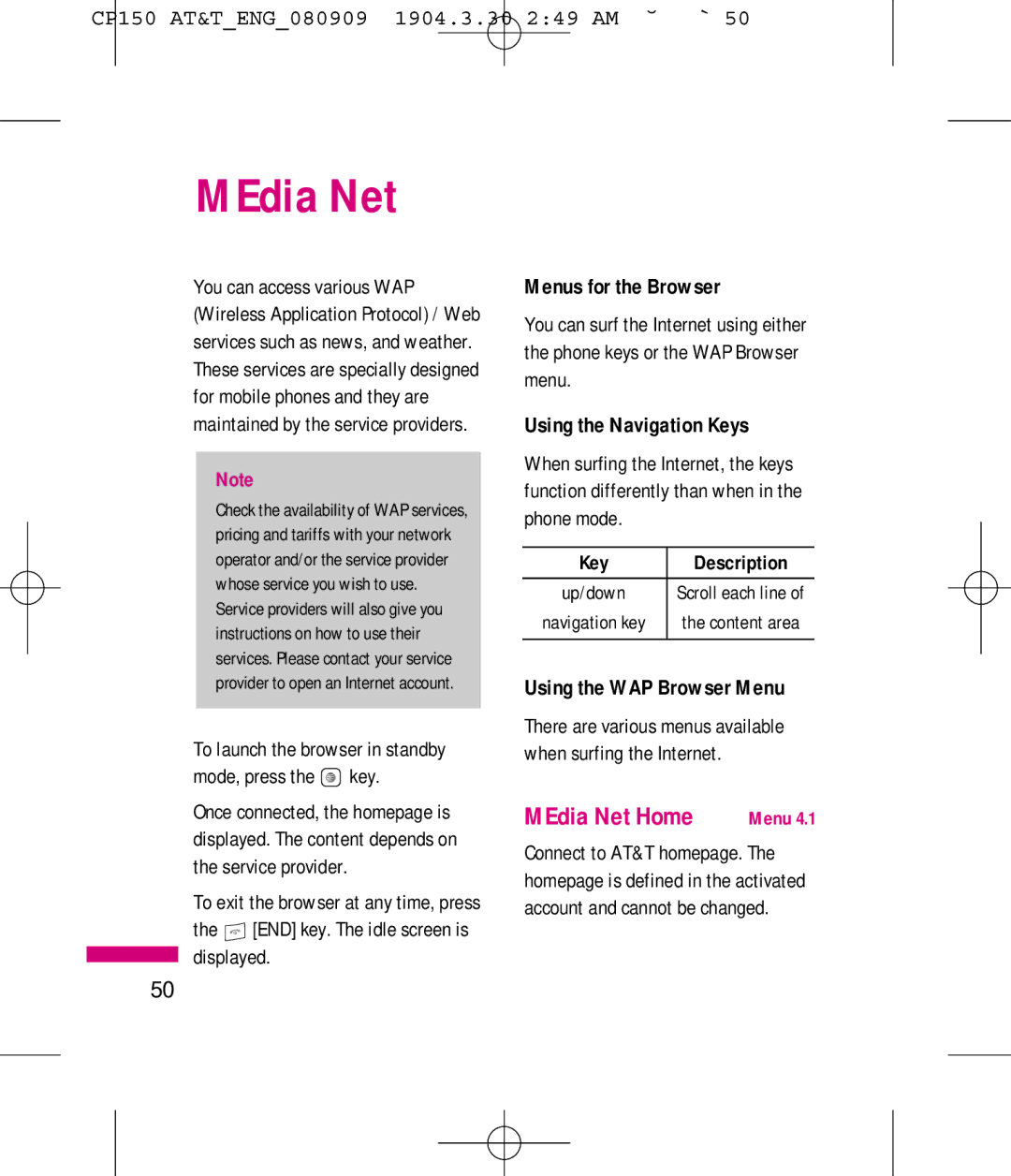 LG Electronics MMBB0292301 manual MEdia Net Home 