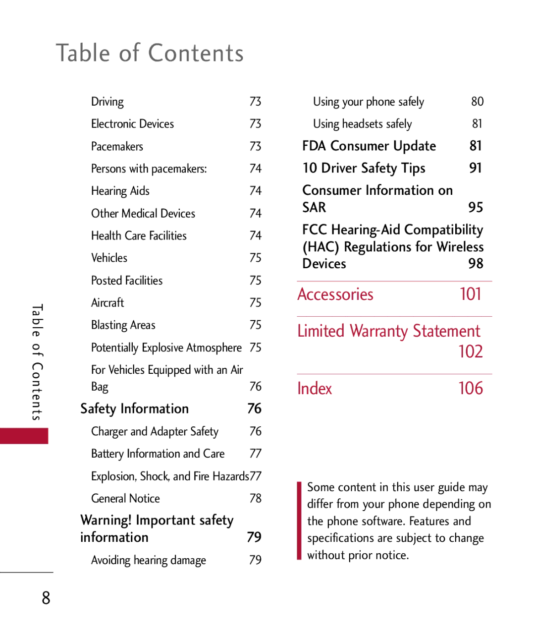 LG Electronics MMBB0301001 manual Accessories, Index 