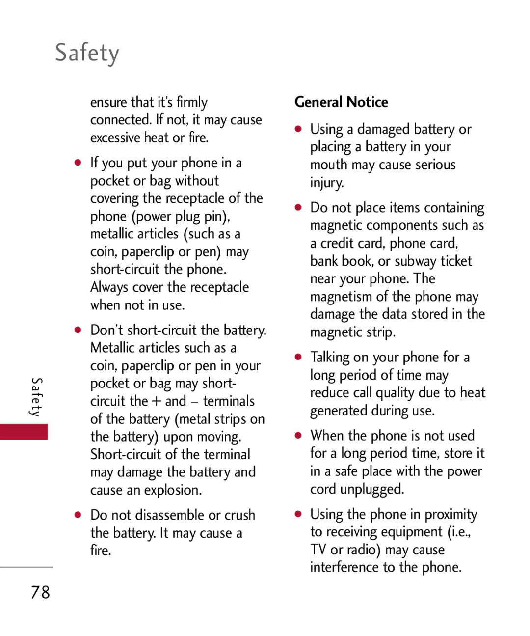 LG Electronics MMBB0301001 manual General Notice 