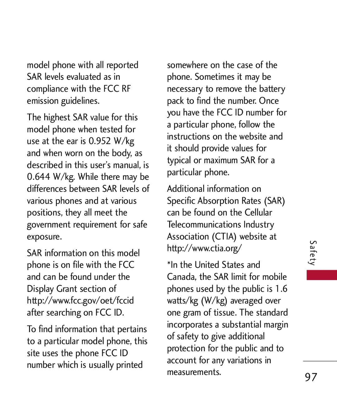 LG Electronics MMBB0301001 manual Safety 