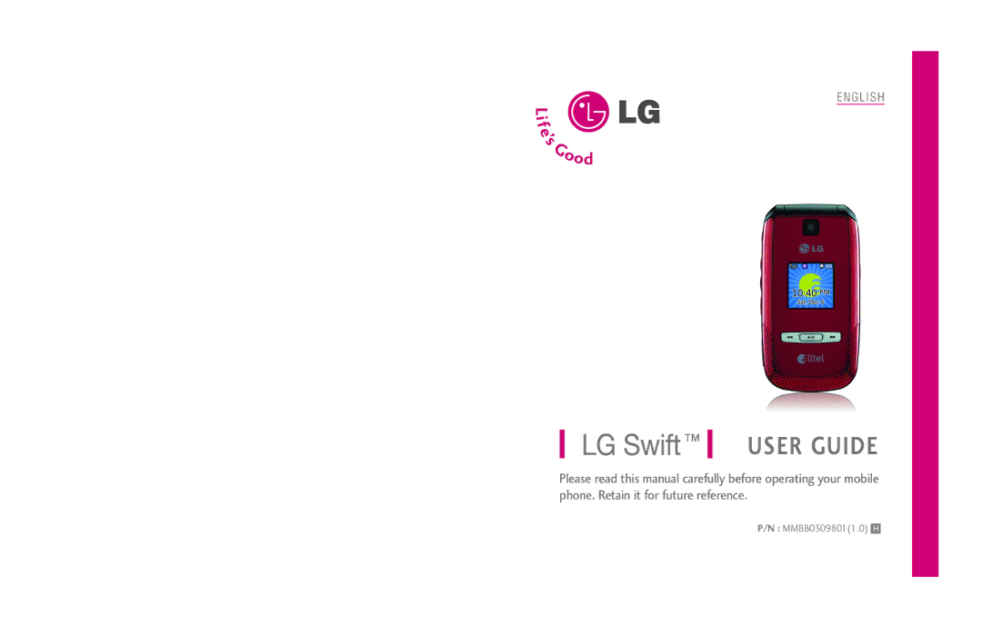 LG Electronics MMBB0309801(1.0) H manual User Guide 