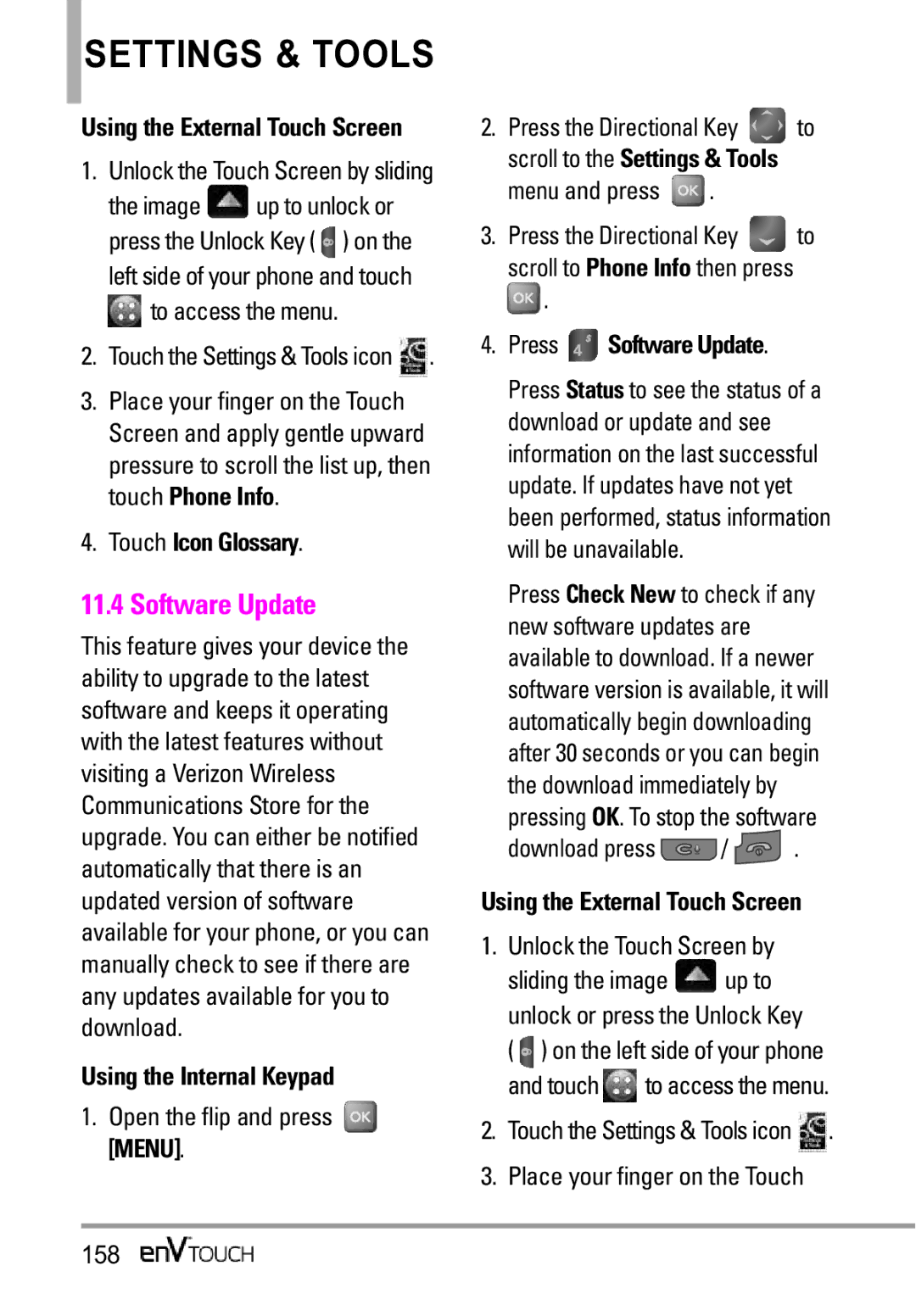 LG Electronics MMBB0332901 manual Software Update, Pressing OK. To stop the software Download press 