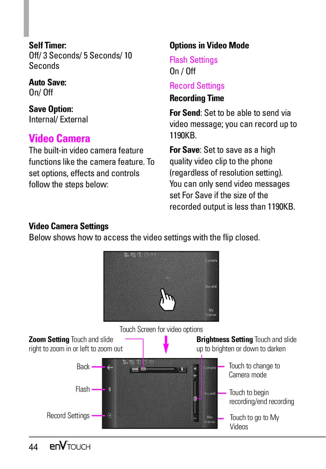 LG Electronics MMBB0332901 manual Video Camera 