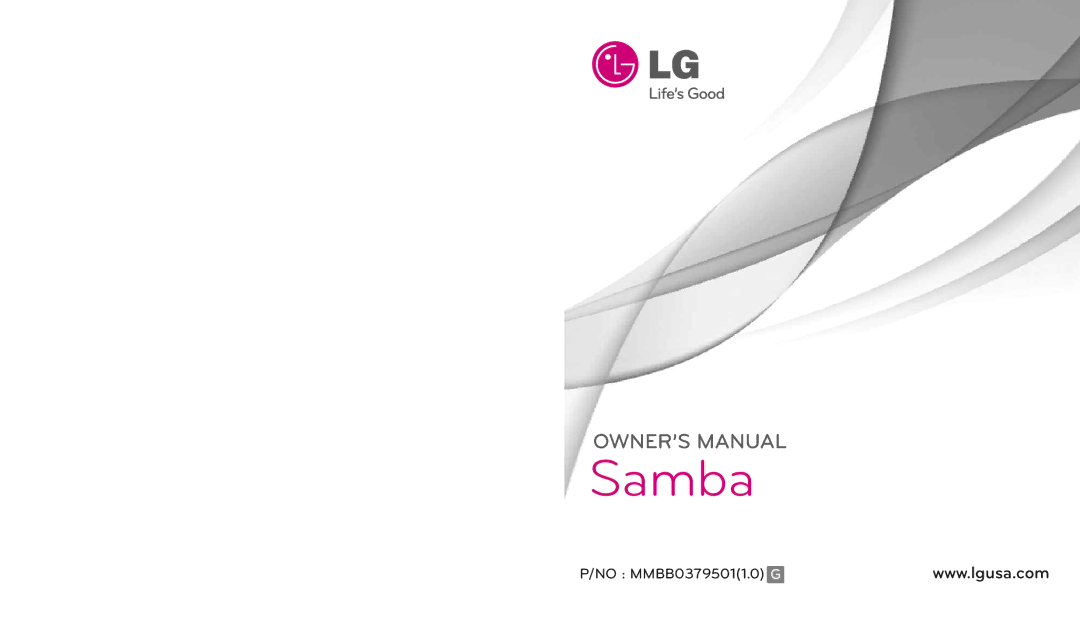 LG Electronics MMBB0379501 manual Samba 